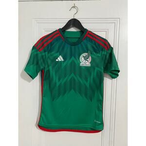Mexico Adidas Soccer Jersey Kids Size Large